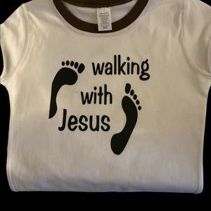 Walking with Jesus t shirt